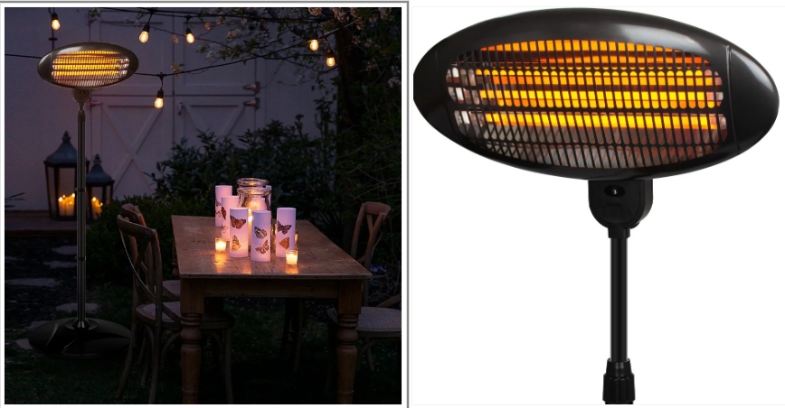 Waterproof infrared table heater
